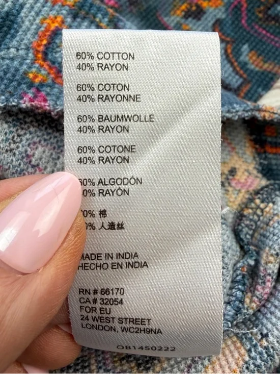 Anthropologie Pilcro Multicolor Thermal Waffle Knit Split neck pullover XS GUC - Picture 6 of 7